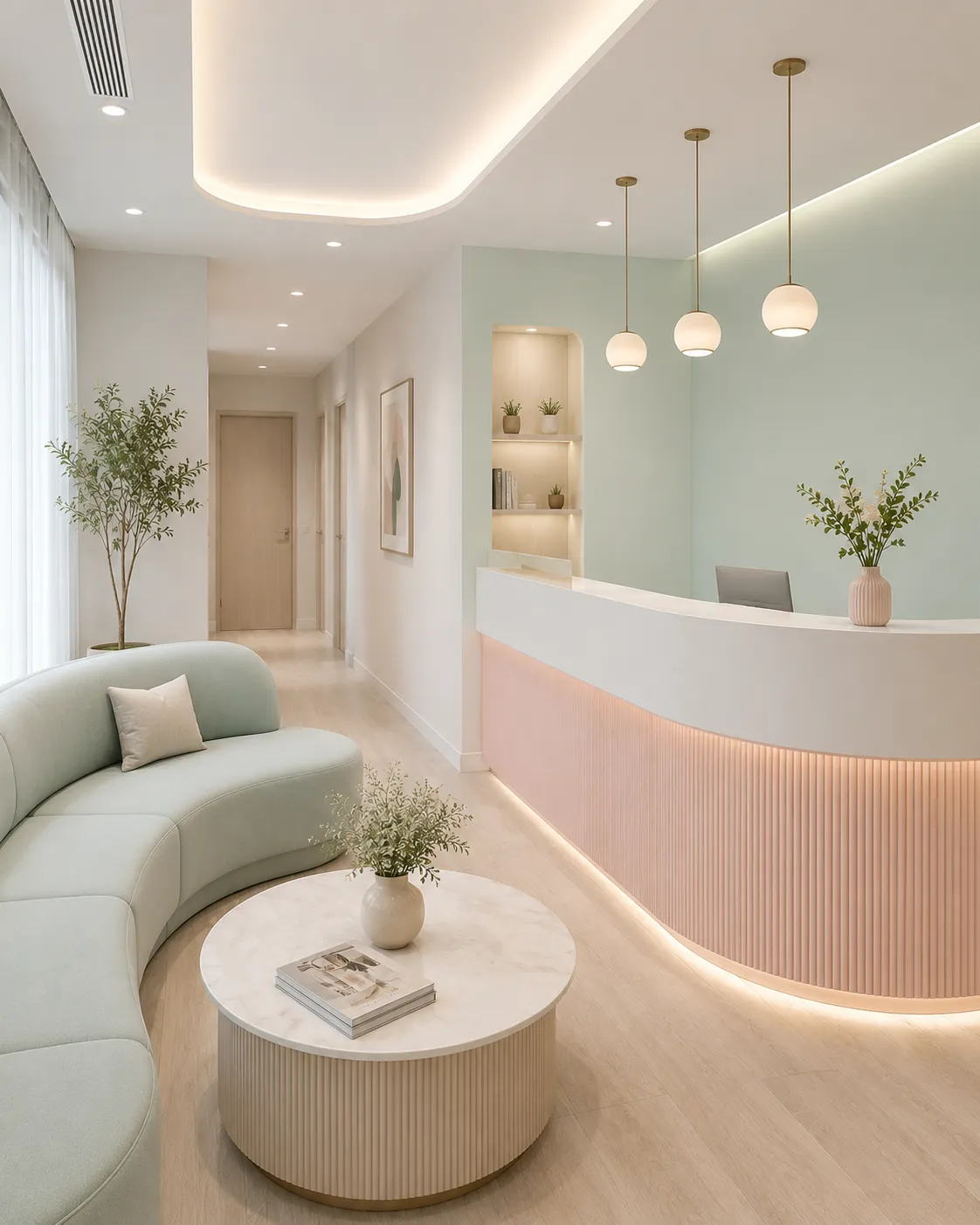 reception area - dental clinic interior