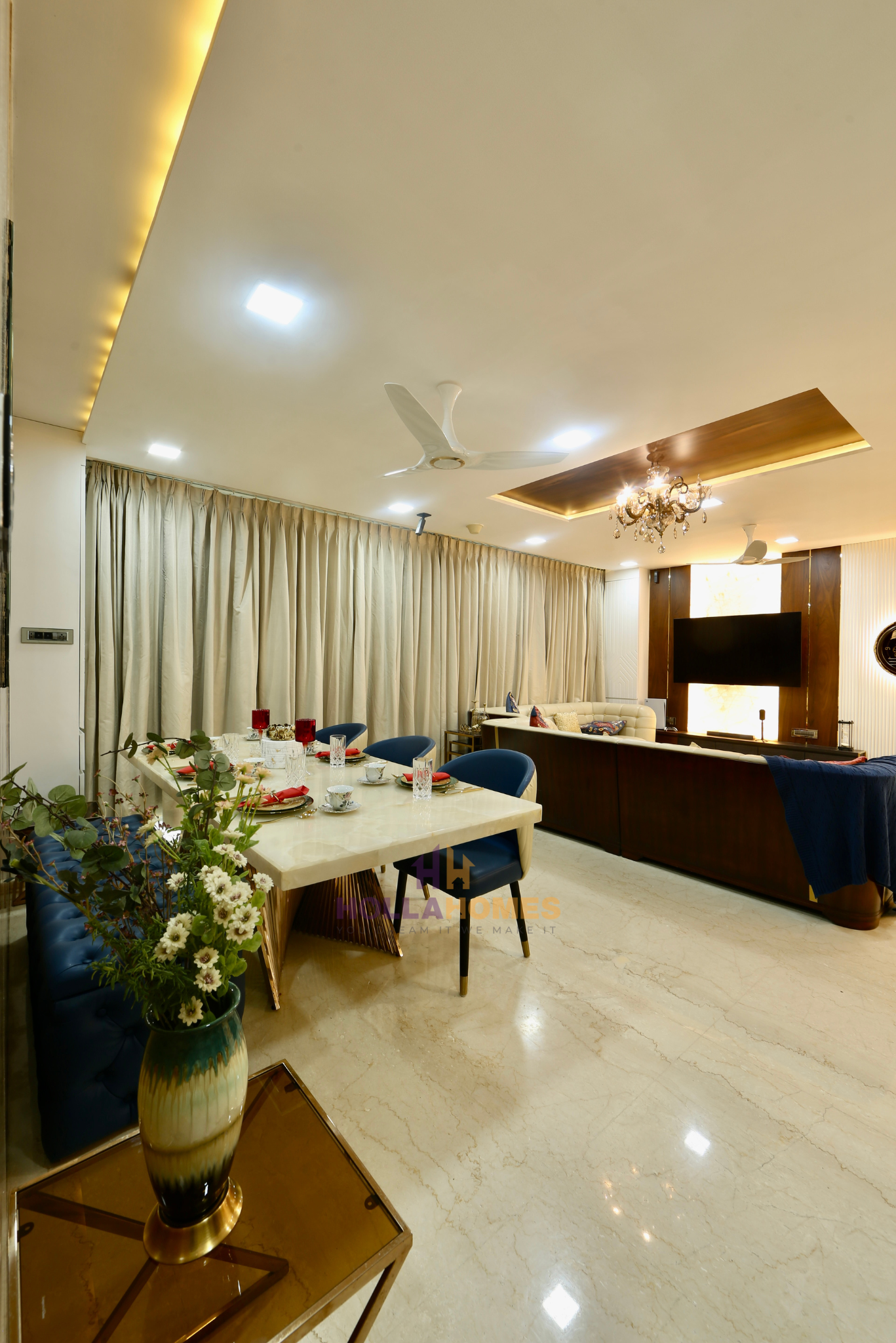 Modern corporate office open plan workspace